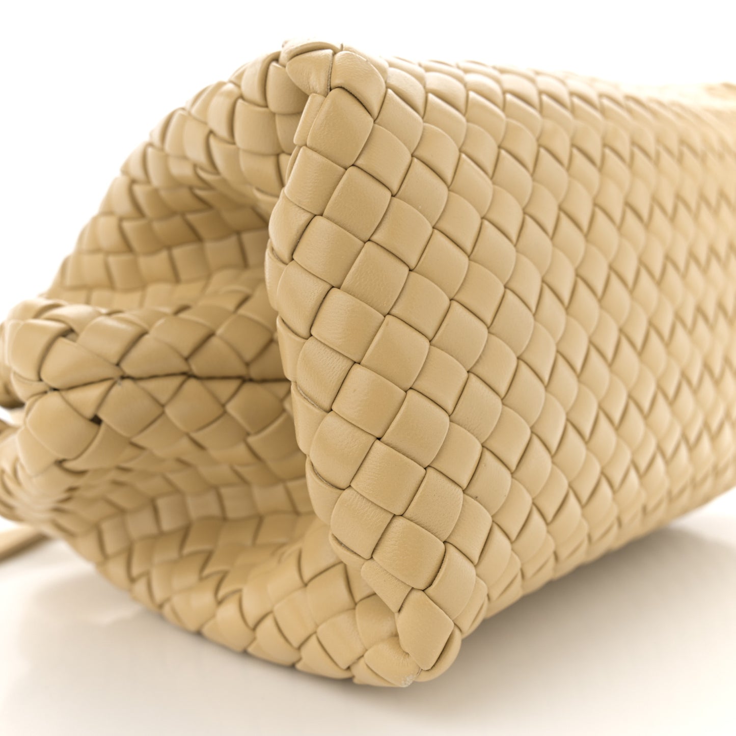 Nappa Intrecciato Padded Small The Top Handle Tote Bag Porridge