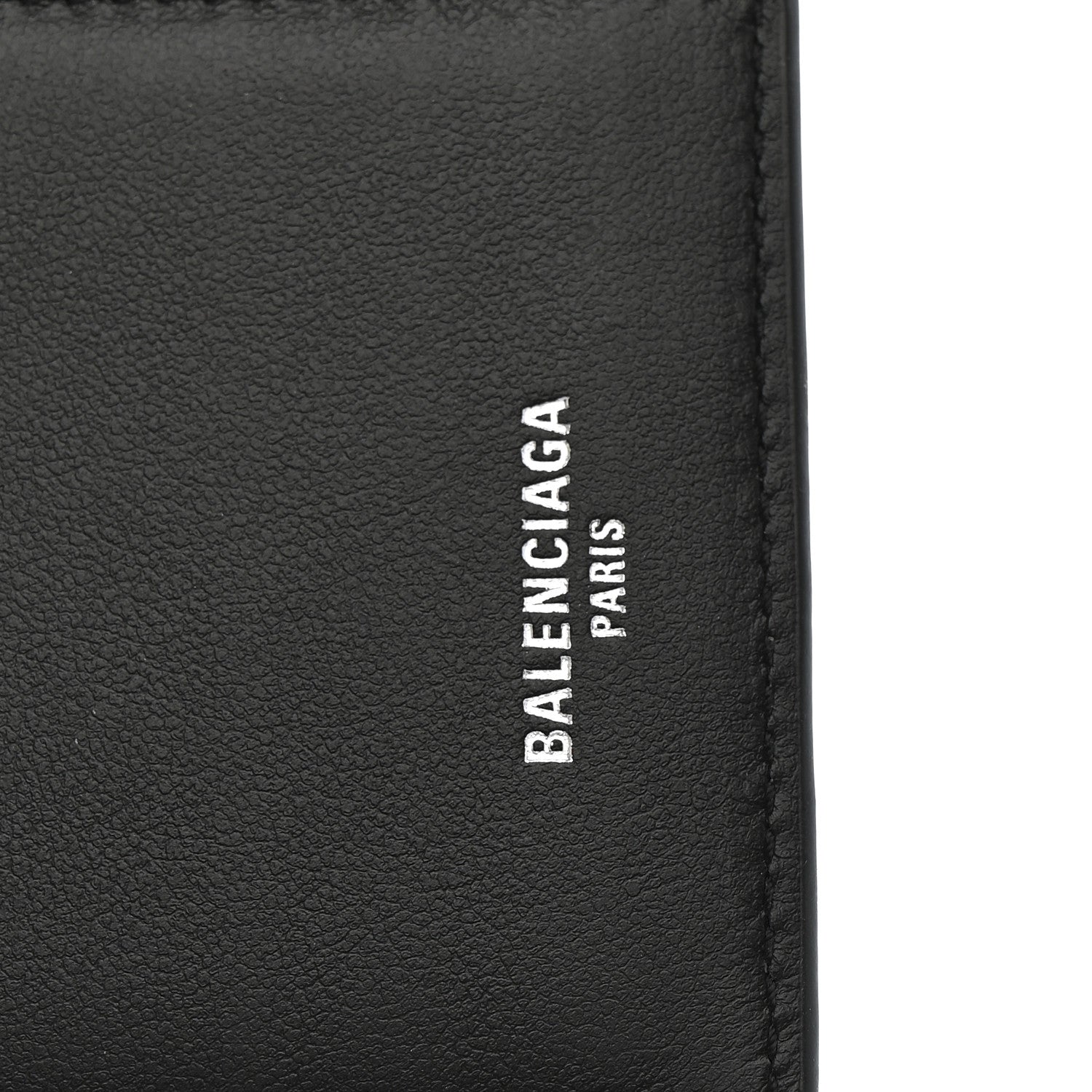 Balenciaga Textured Calfskin Passport Holder Black 6 of 8