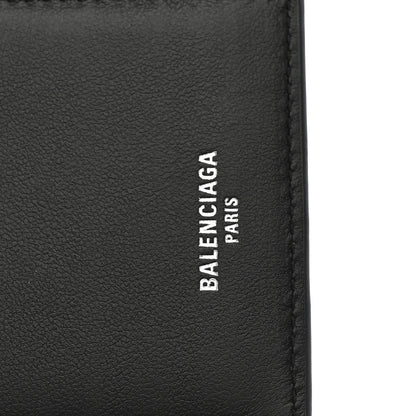 Balenciaga Textured Calfskin Passport Holder Black 6 of 8