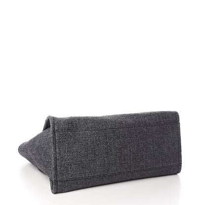 Chanel Canvas Medium Deauville Tote Charcoal 3 of 9