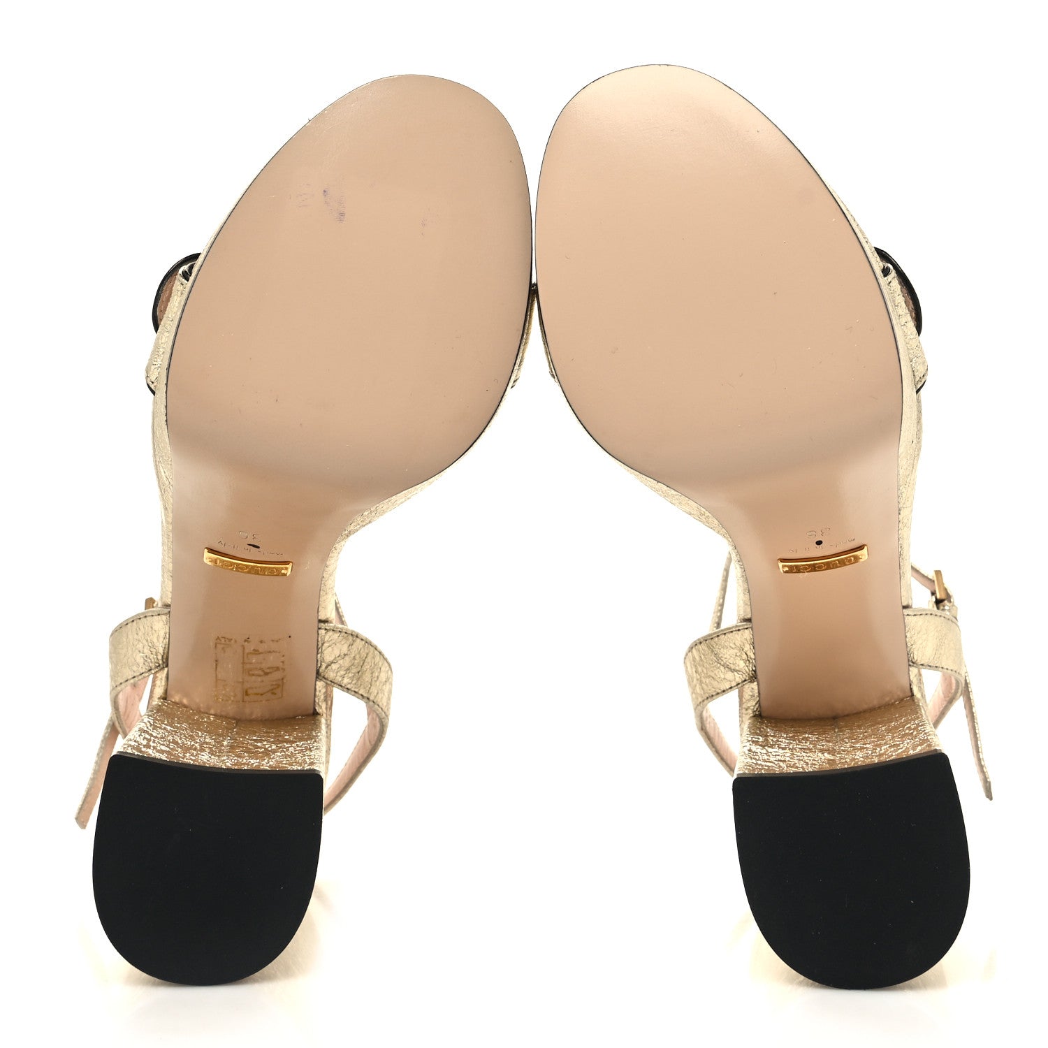 Gucci Galassia GG Marmont Ankle Wrap 30/115mm Platform Sandals 36 Platino 5 of 9
