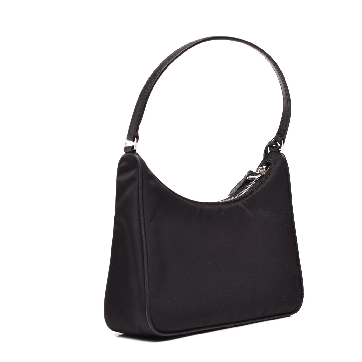 Prada Tessuto Nylon Saffiano Mini Re-Edition 2005 Bag Black 3 of 8