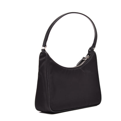 Prada Tessuto Nylon Saffiano Mini Re-Edition 2005 Bag Black 3 of 8