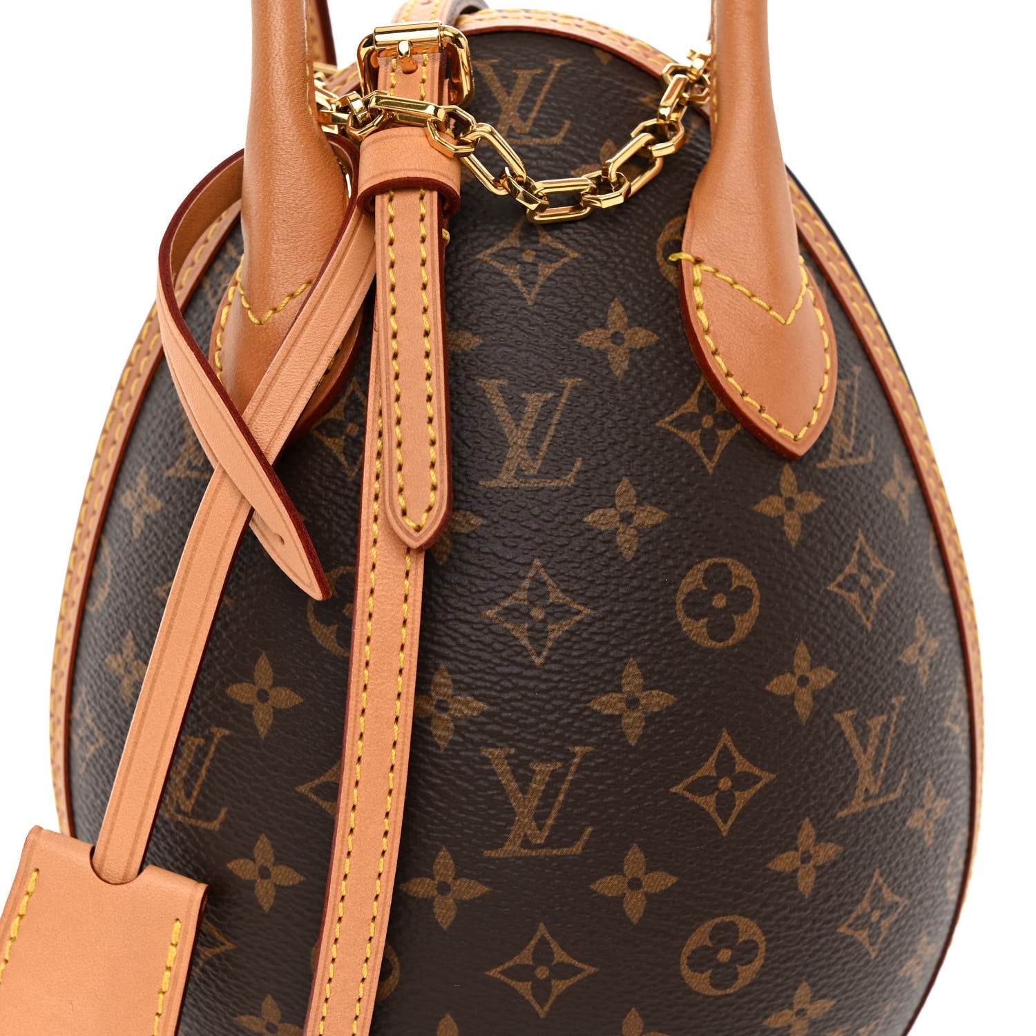 Louis Vuitton LOUIS VUITTON Monogram Egg Bag Black 7 of 9