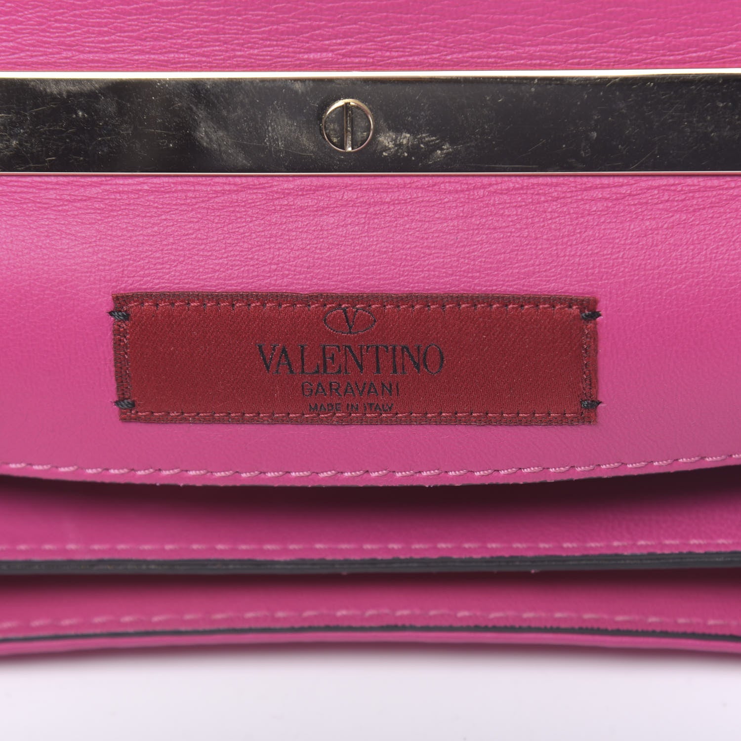 Valentino Garavani Nappa Lace Girello Flap Pop Fuxia 6 of 9