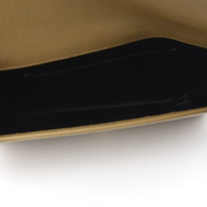 Saint Laurent Calfskin Monogram Large Belle De Jour Clutch Beige 5 of 8