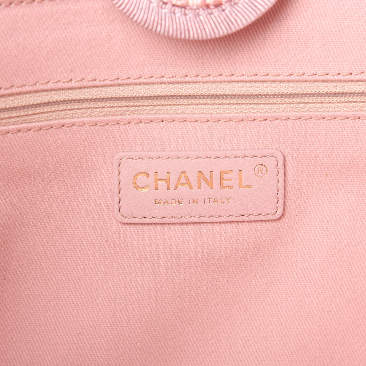 Lurex Boucle Small Deauville Tote Pink