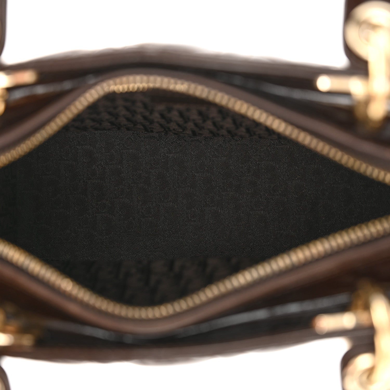 Christian Dior Patent Cannage Medium Lady Dior Dark Brown 5 of 14