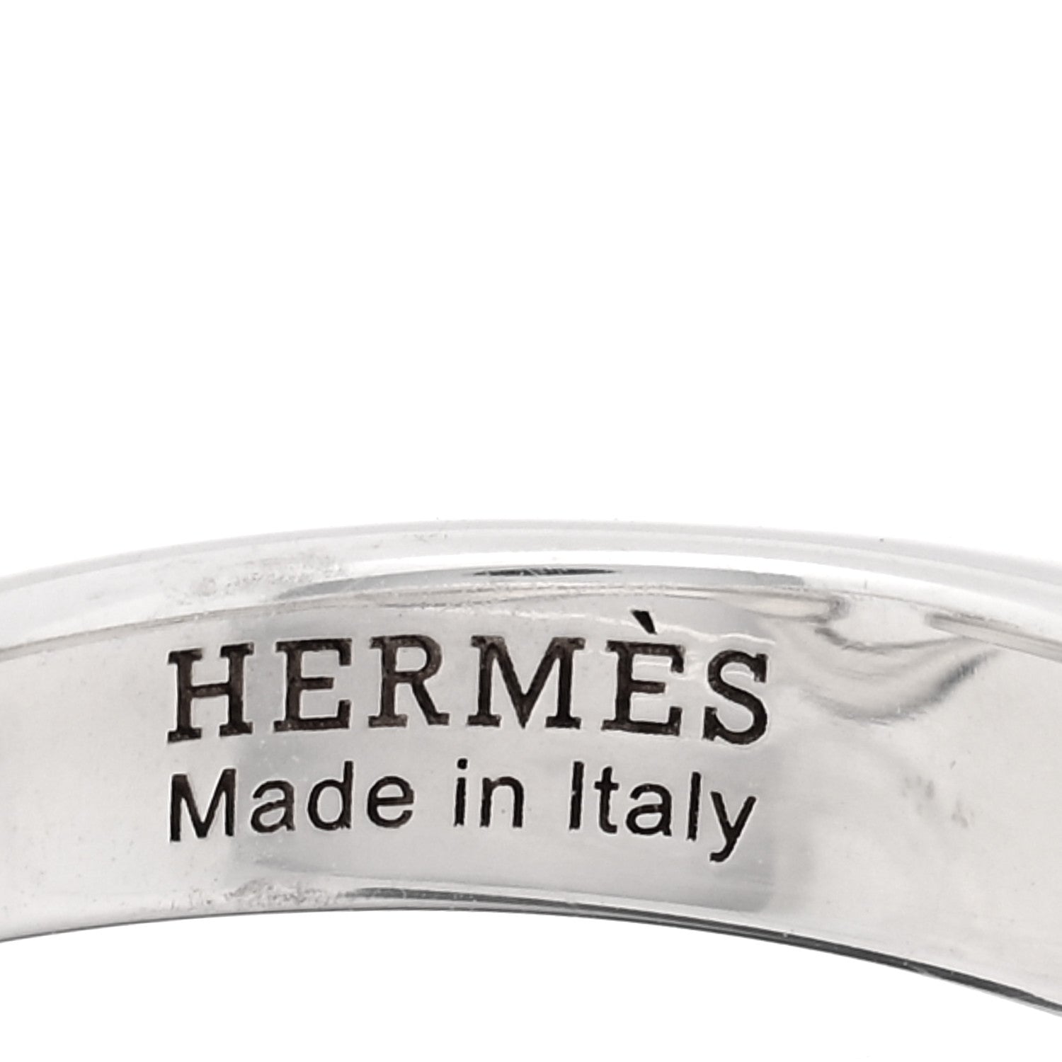 Hermes Sterling Silver PM Galop Ring 51 5.75 5 of 6