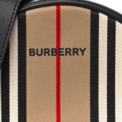 Burberry E-Canvas Calfskin Icon Stripe Louise Bag Archive Beige 8 of 10