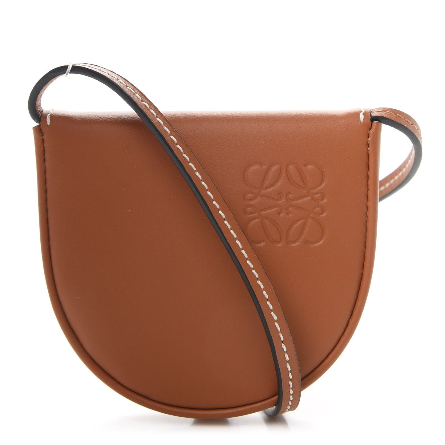 Soft Calfskin Mini Heel Pouch Tan