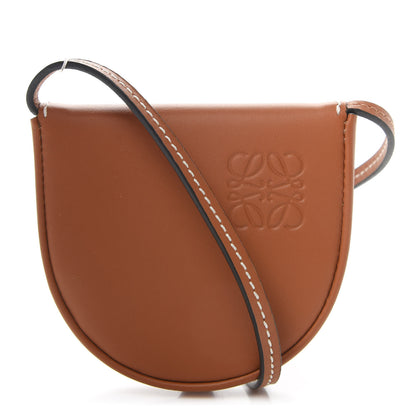 Loewe Soft Calfskin Mini Heel Pouch Tan 1 of 10