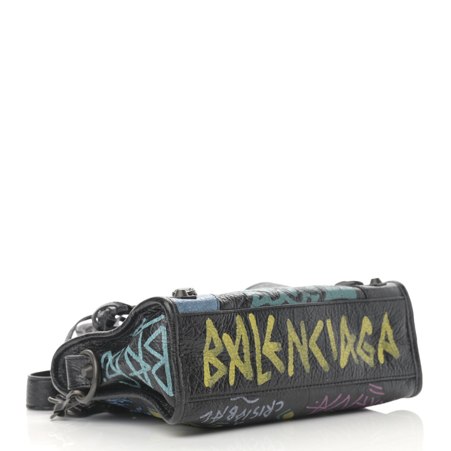 Agneau Arena Graffiti All Over Classic Hardware Mini City Black Multicolor