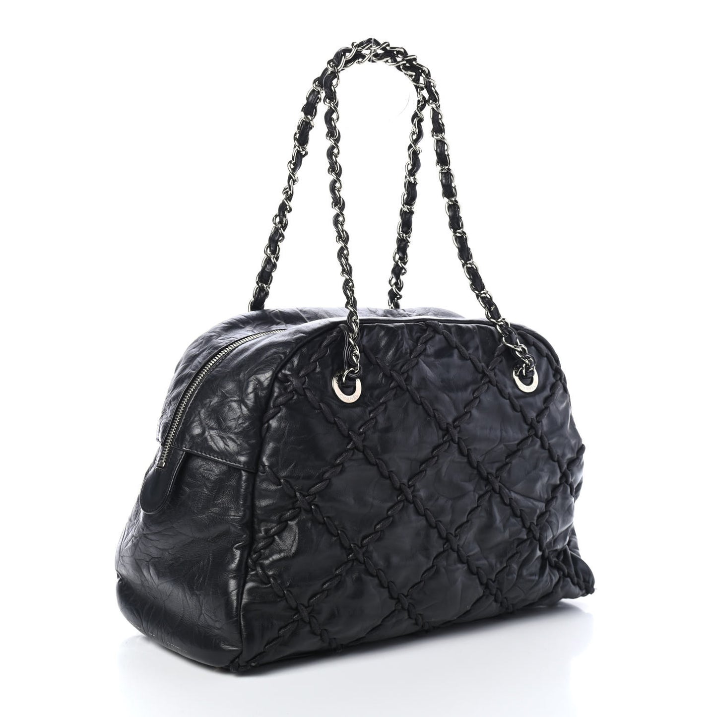 Calfskin Ultra Stitch Bowler Black