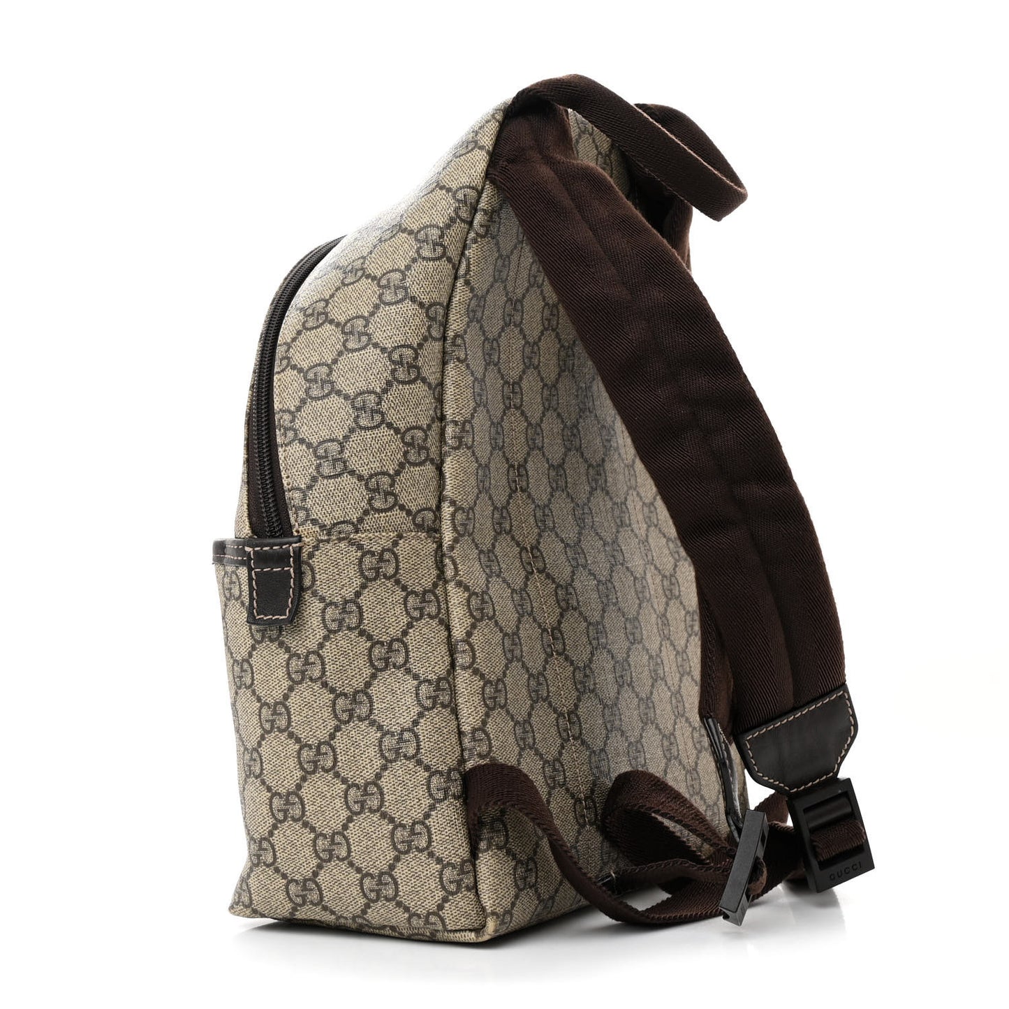 GG Supreme Monogram Margaux Calfskin Childrens Day Backpack Beige Ebony Cocoa Dark Chocolate