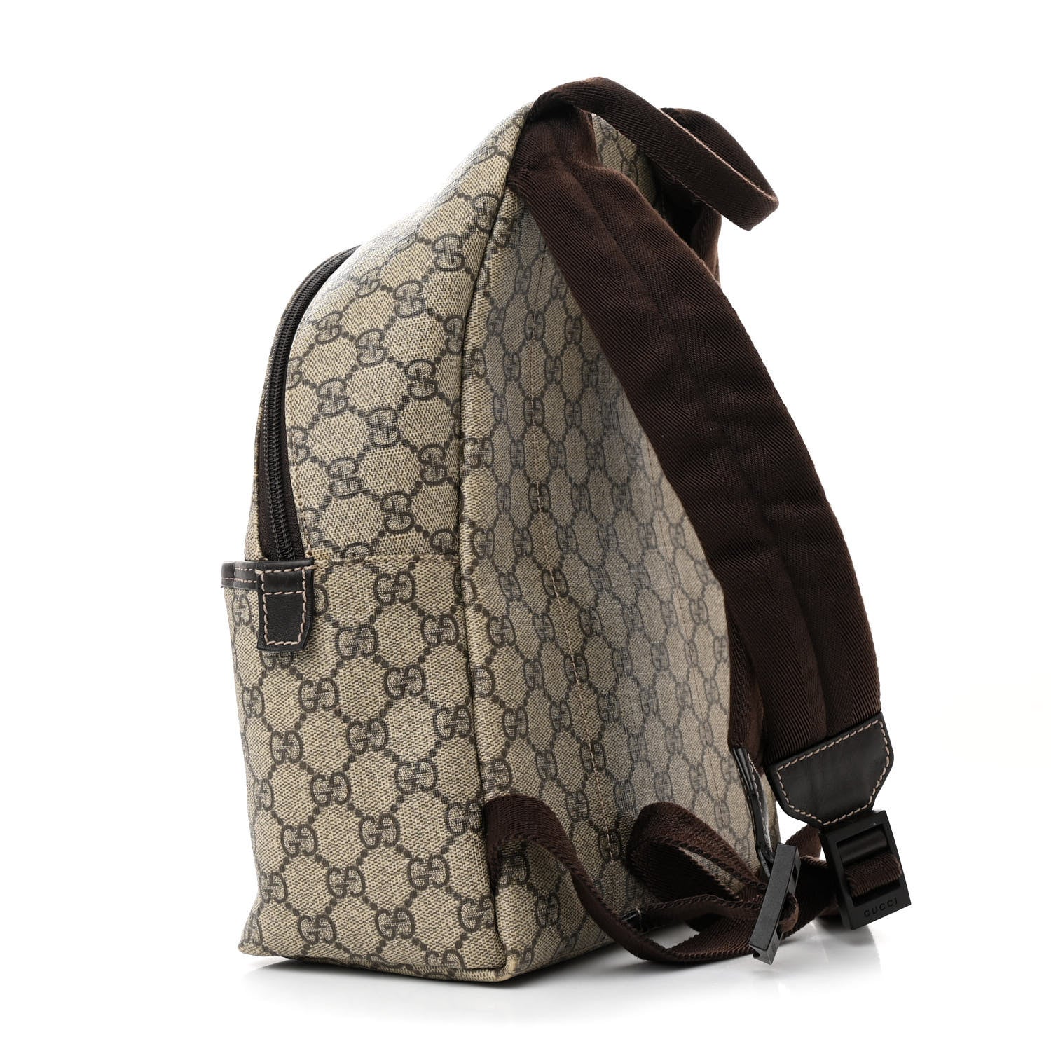 Gucci GG Supreme Monogram Margaux Calfskin Childrens Day Backpack Beige Ebony Cocoa Dark Chocolate 3 of 11