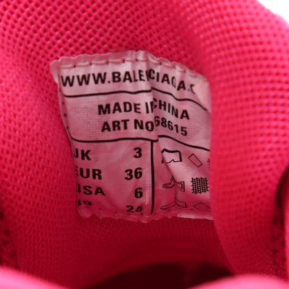 Balenciaga Rubber Mesh Monocolor Womens Track.2 Open Sneakers 36 Fluo Pink 8 of 9