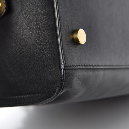 Saint Laurent Smooth Calfskin Medium Monogram Cabas Black 10 of 23