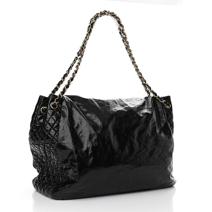 Chanel Vinyl XL Rock and Chain Flap Black 3 of 10