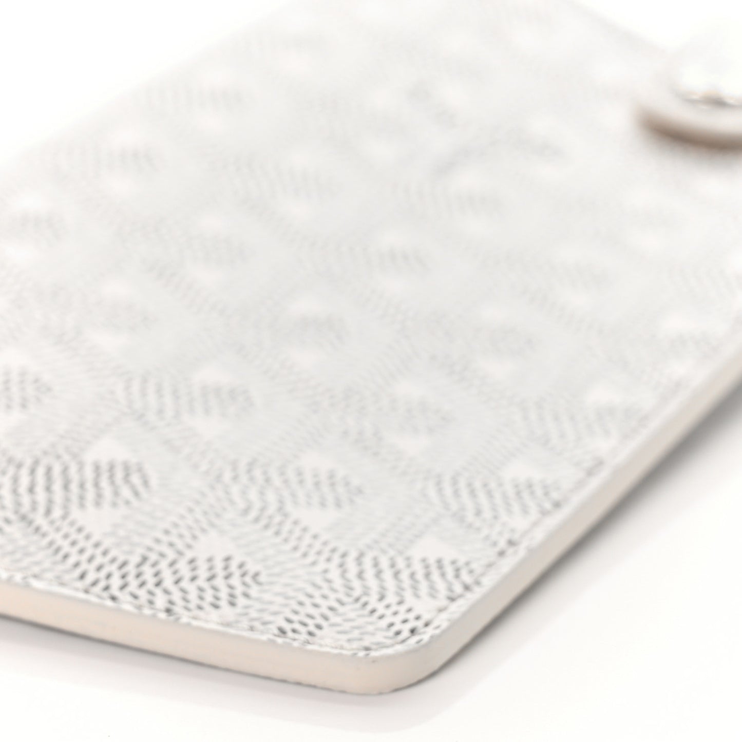 Goyardine Montmartre Glasses Case White