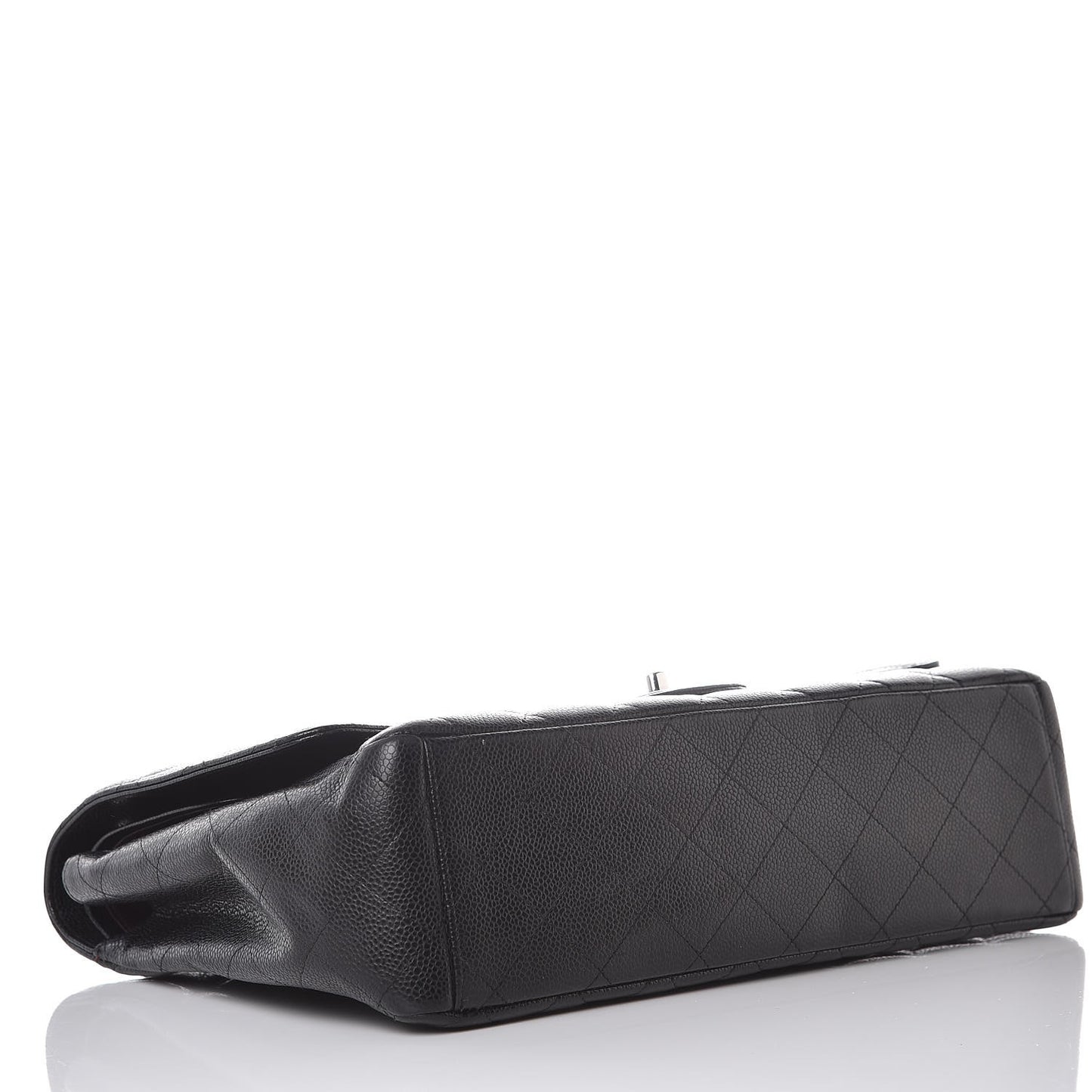 Caviar Quilted Maxi Double Flap Black