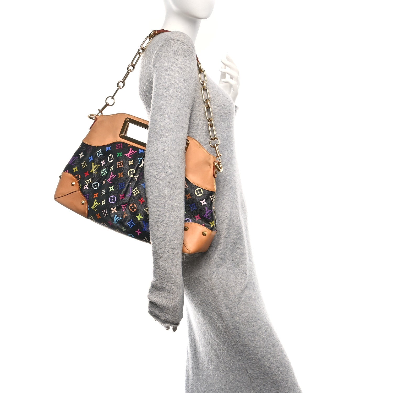 Louis Vuitton Monogram Multicolor Judy GM Black 2 of 19