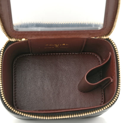 Chanel Caviar Quilted Mini Vanity Case With Chain Black 5 of 10