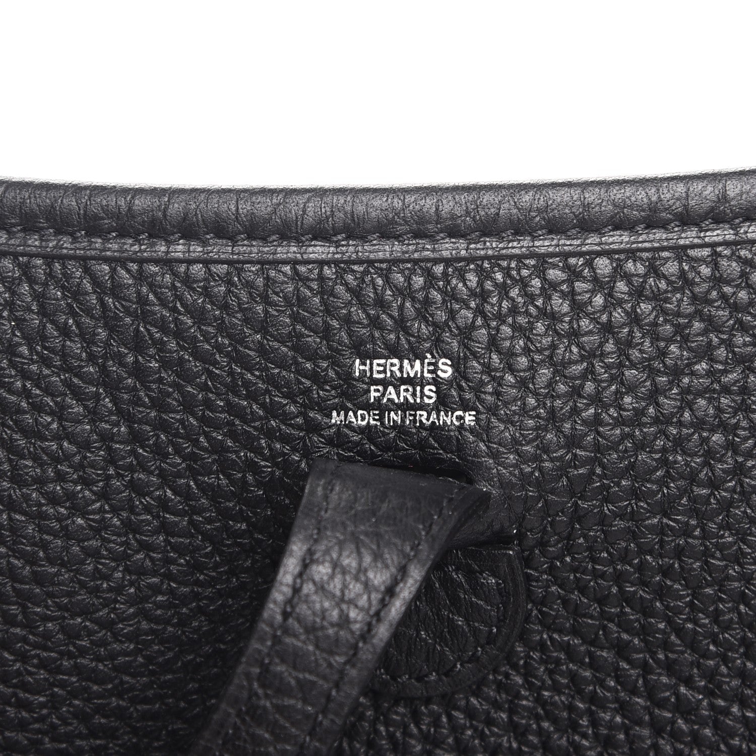 Hermes Taurillon Clemence Evelyne TPM Black 6 of 8