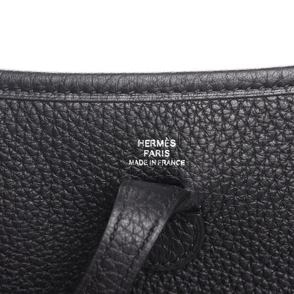 Hermes Taurillon Clemence Evelyne TPM Black 6 of 8