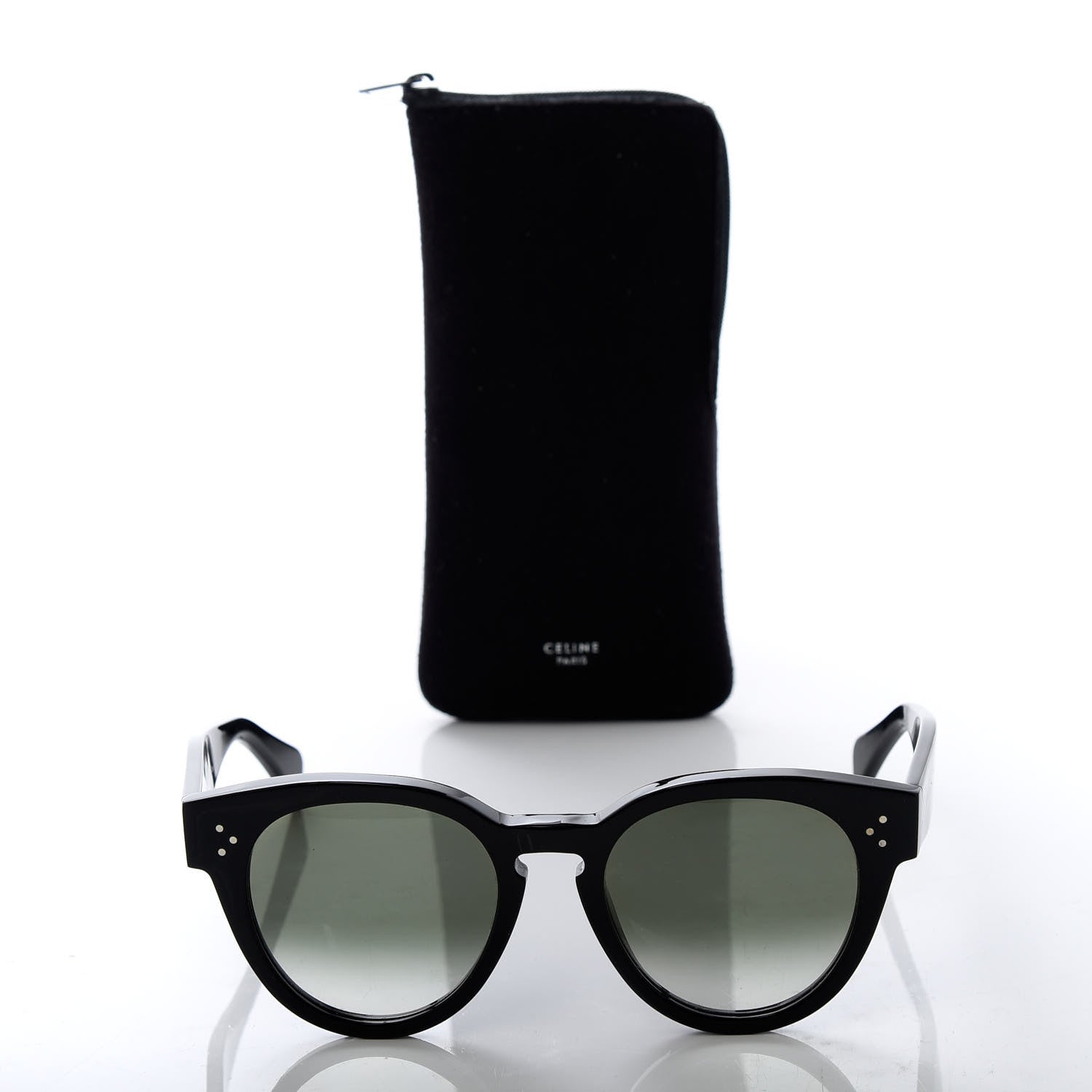 Celine Thin Preppy Sunglasses CL 41049/S Black 7 of 7