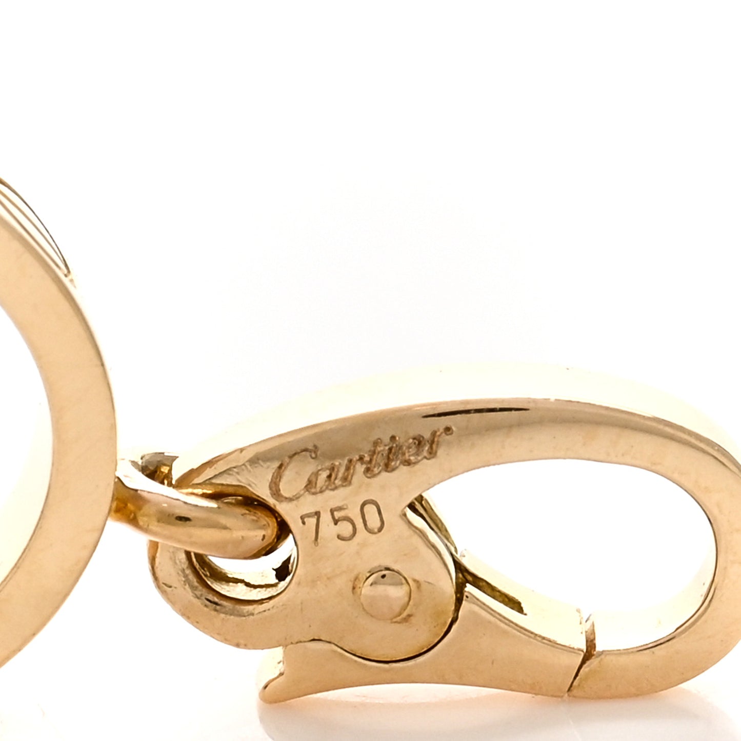 18K Yellow Gold LOVE Ring Charm