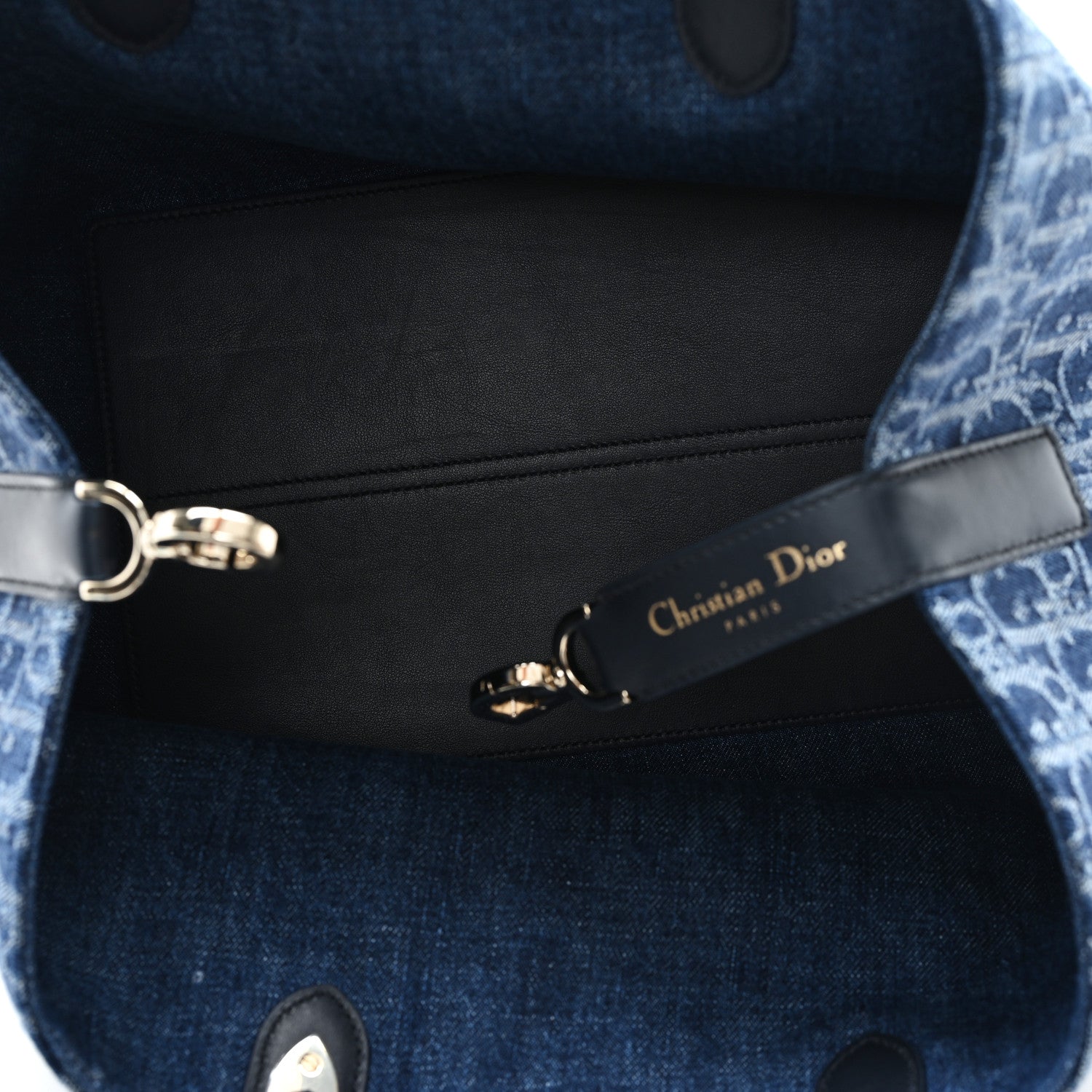 Christian Dior Denim Jacquard Oblique Medium Toujours Blue 1750201