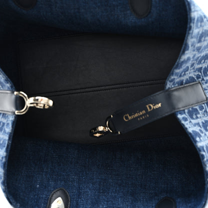 Christian Dior Denim Jacquard Oblique Medium Toujours Blue 6 of 11