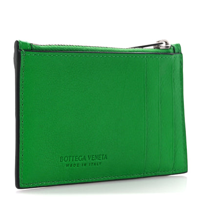 Bottega Veneta Nappa Calfskin Maxi Intrecciato Zipped Card Case Parakeet 3 of 10