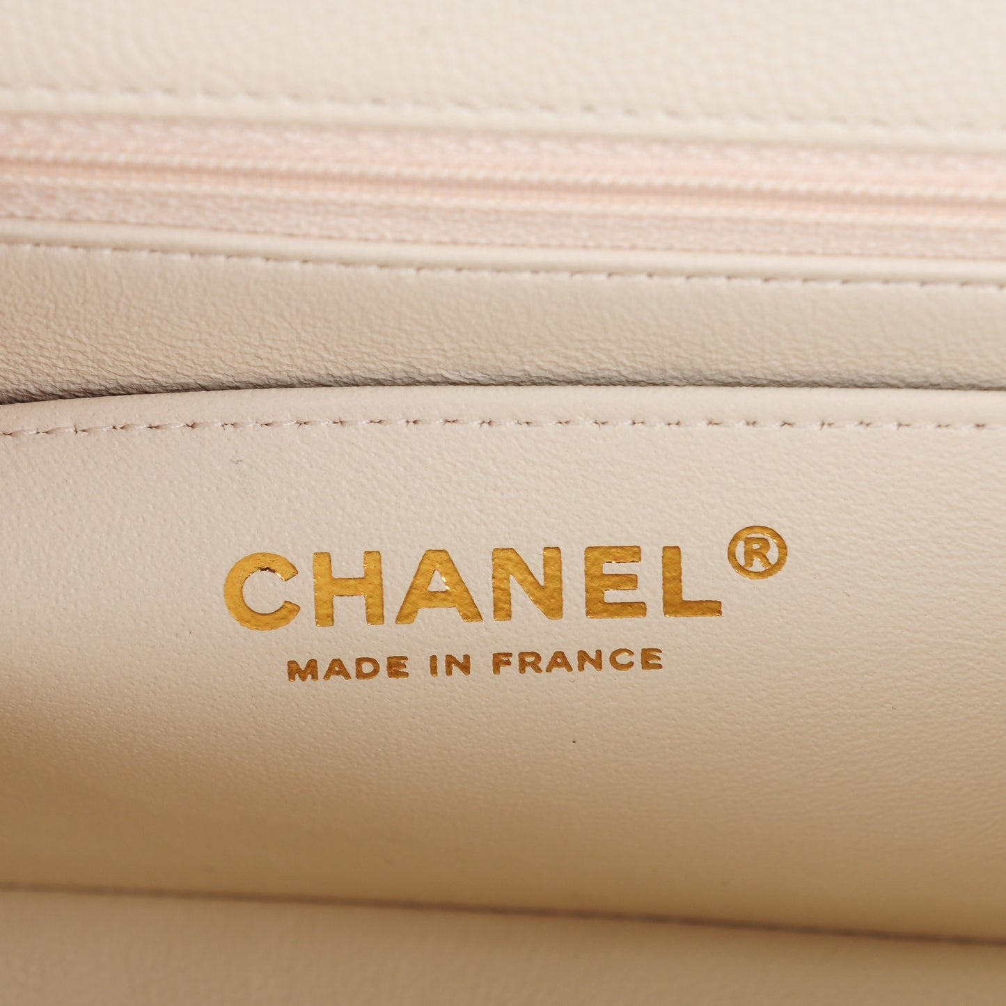 Caviar Quilted Mini Rectangular Flap White