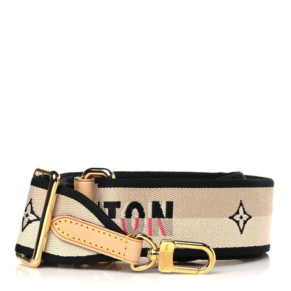Louis Vuitton Jacquard Speedy Bandouliere 20 Shoulder Strap Black 1 of 4