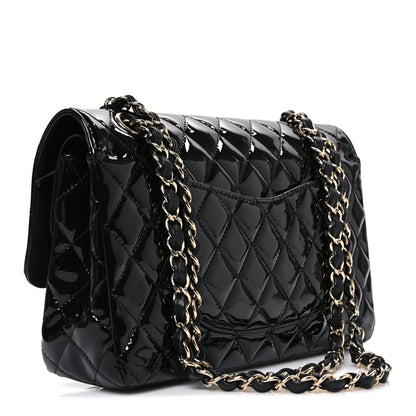 Chanel Patent Quilted Medium Double Flap Black 3 of 10