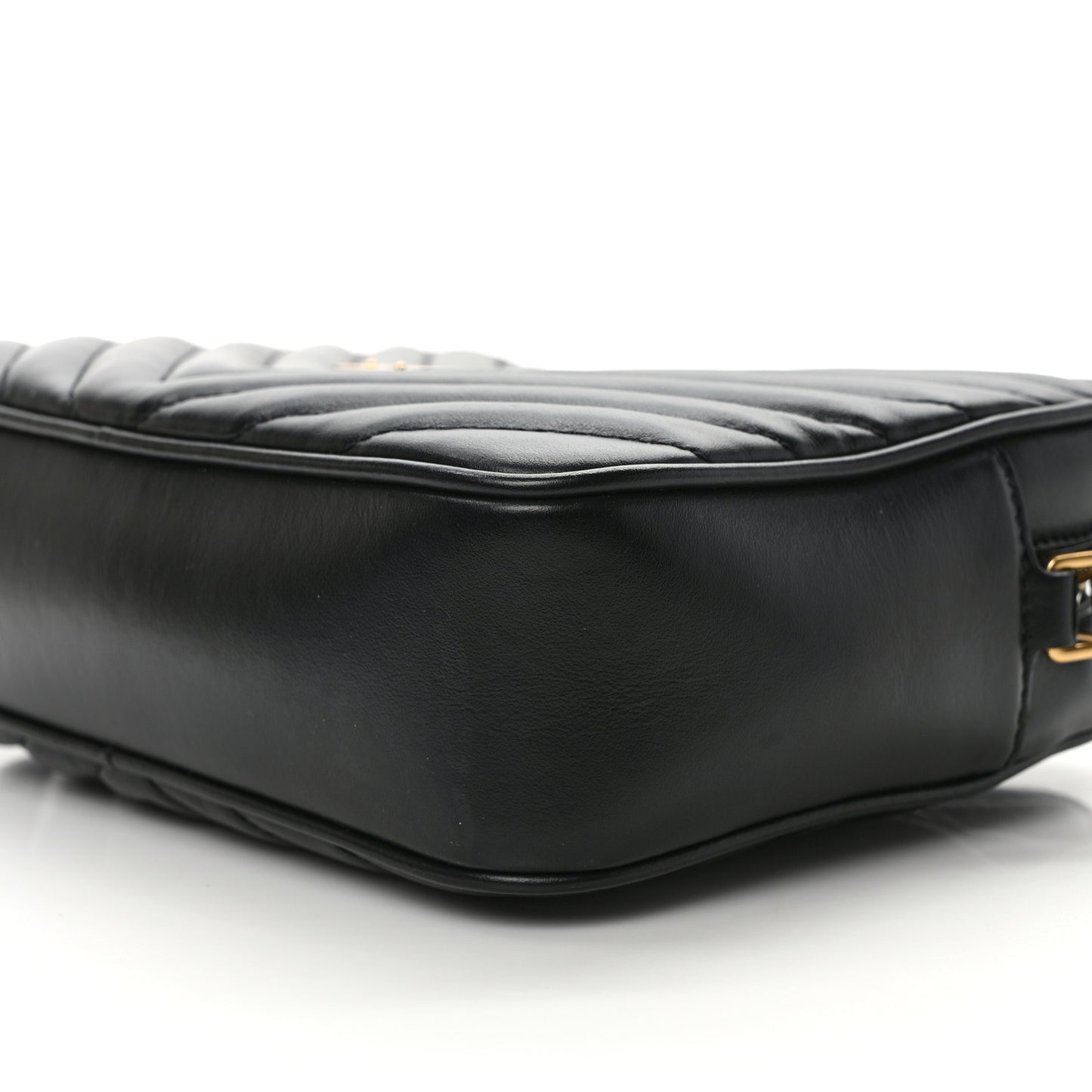 Calfskin Matelasse Monogram Lou Camera Bag Black