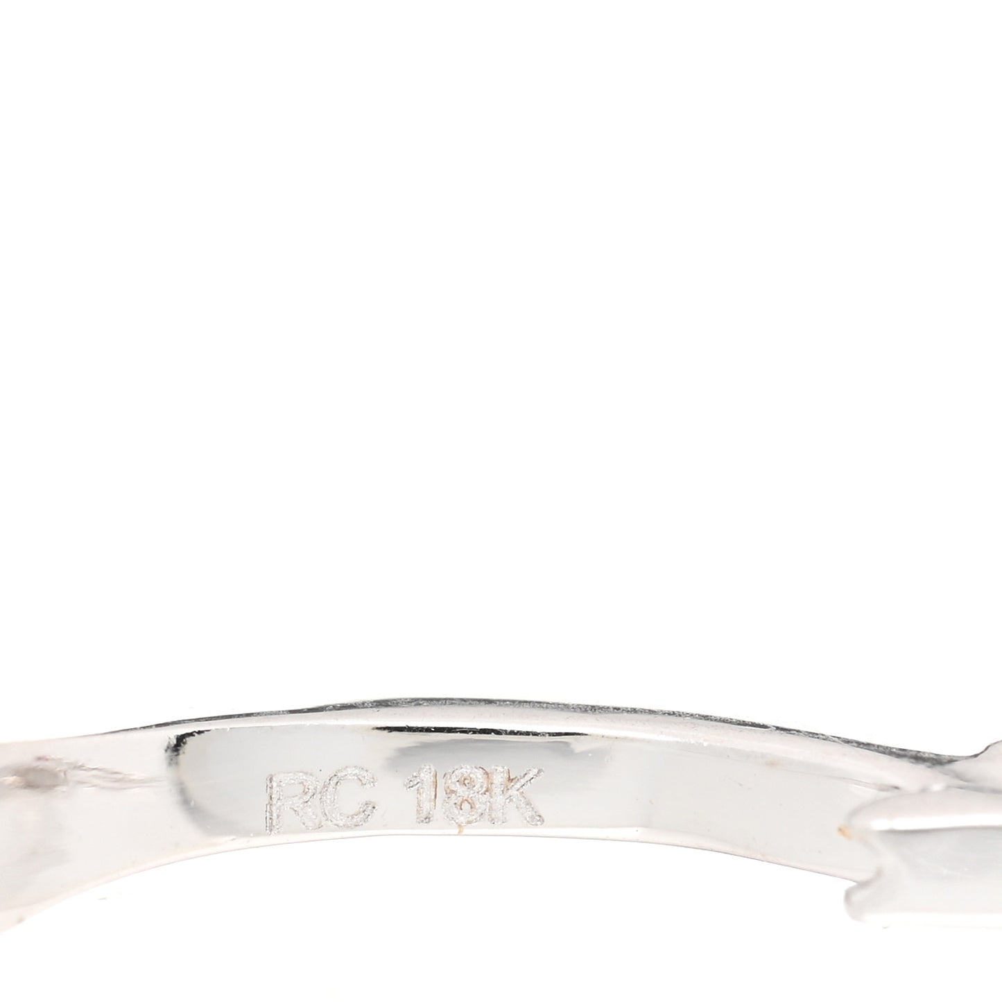 18K White Gold Diamond Small Horseshoe Hoop Earrings