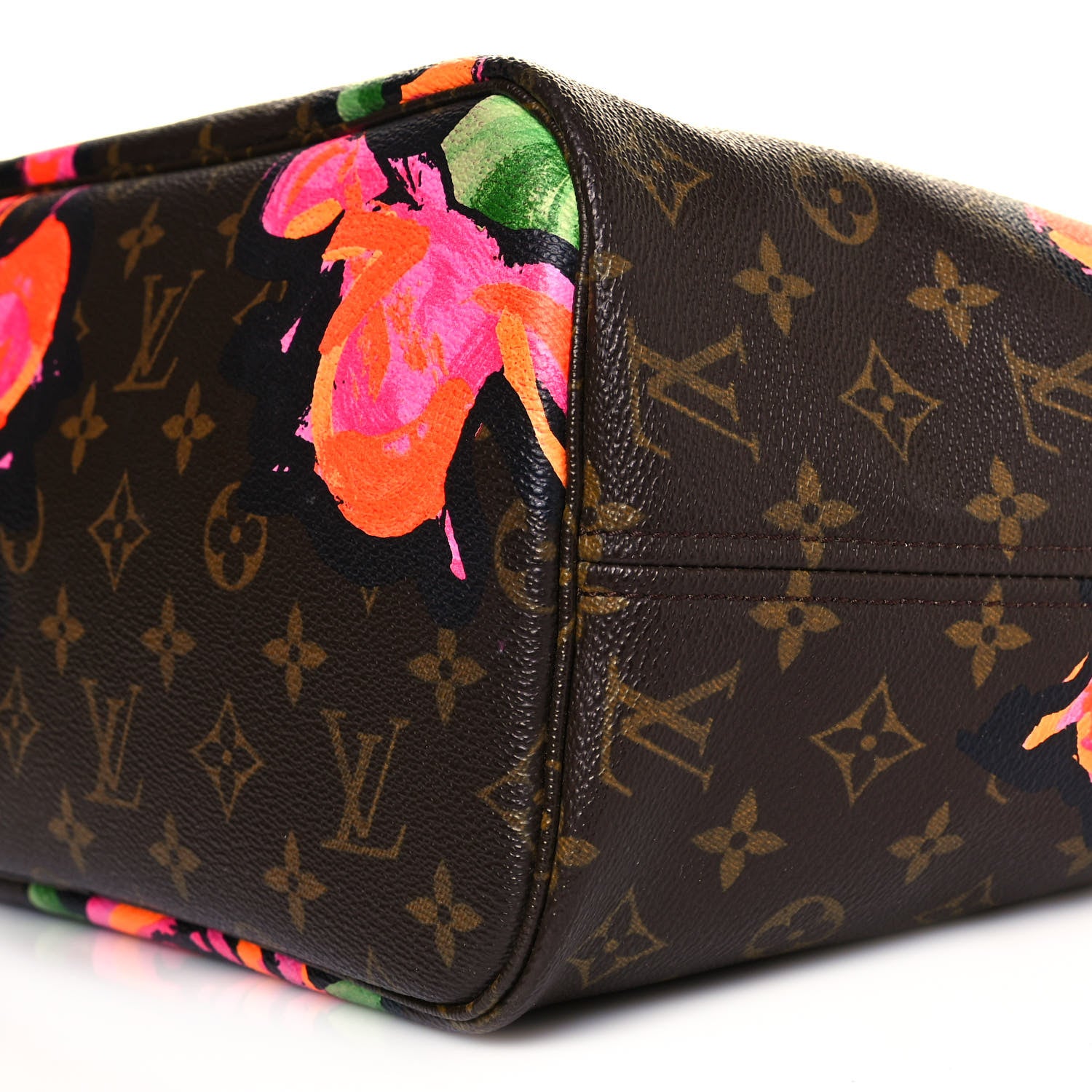 Louis Vuitton Monogram Roses Neverfull MM 10 of 13