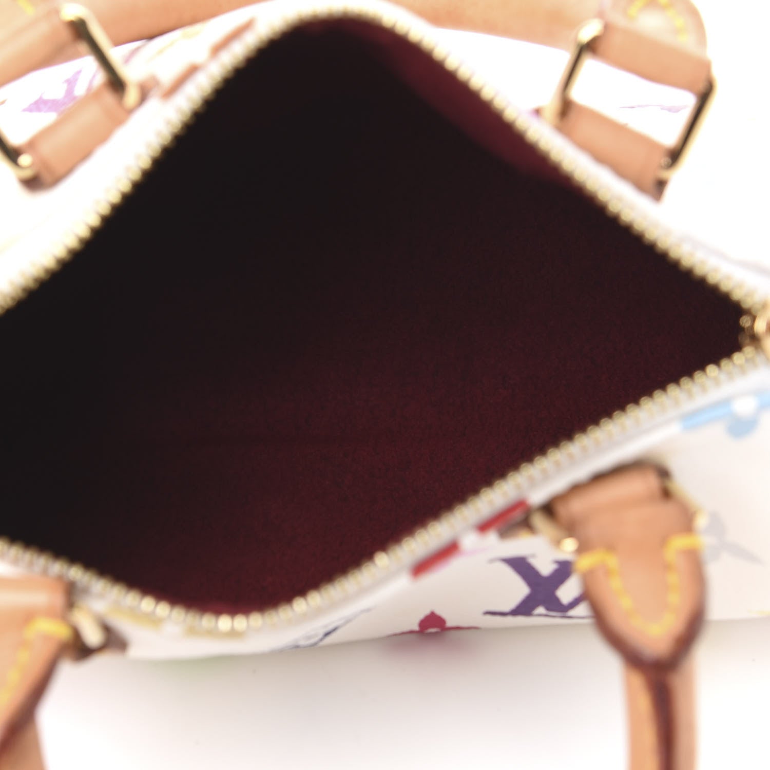 Louis Vuitton Monogram Multicolor Mini Sac HL Speedy White 4 of 9