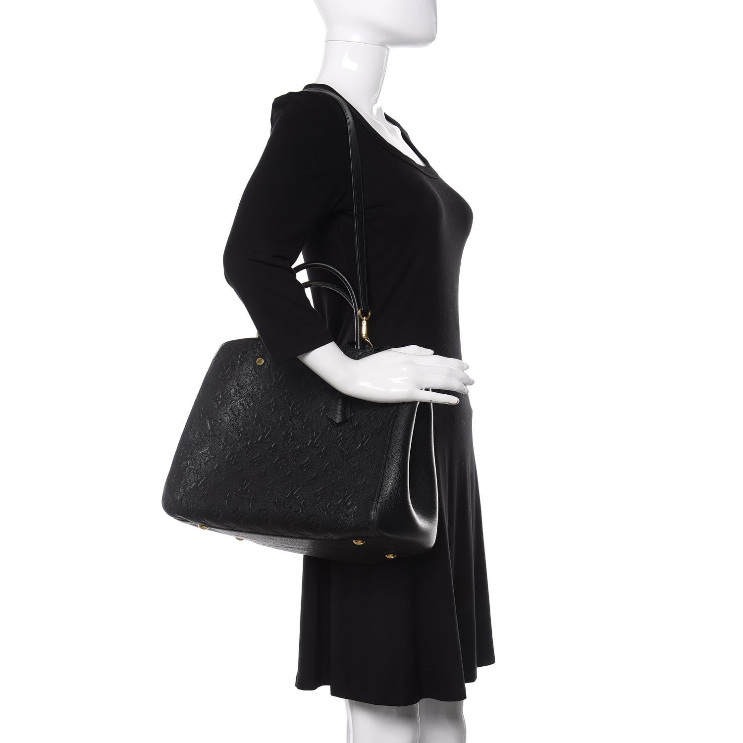 Louis Vuitton Empreinte Montaigne GM Black 3 of 12