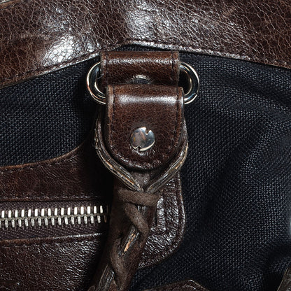 Balenciaga Chevre Denim Classic Hardware First Chocolate 4 of 14