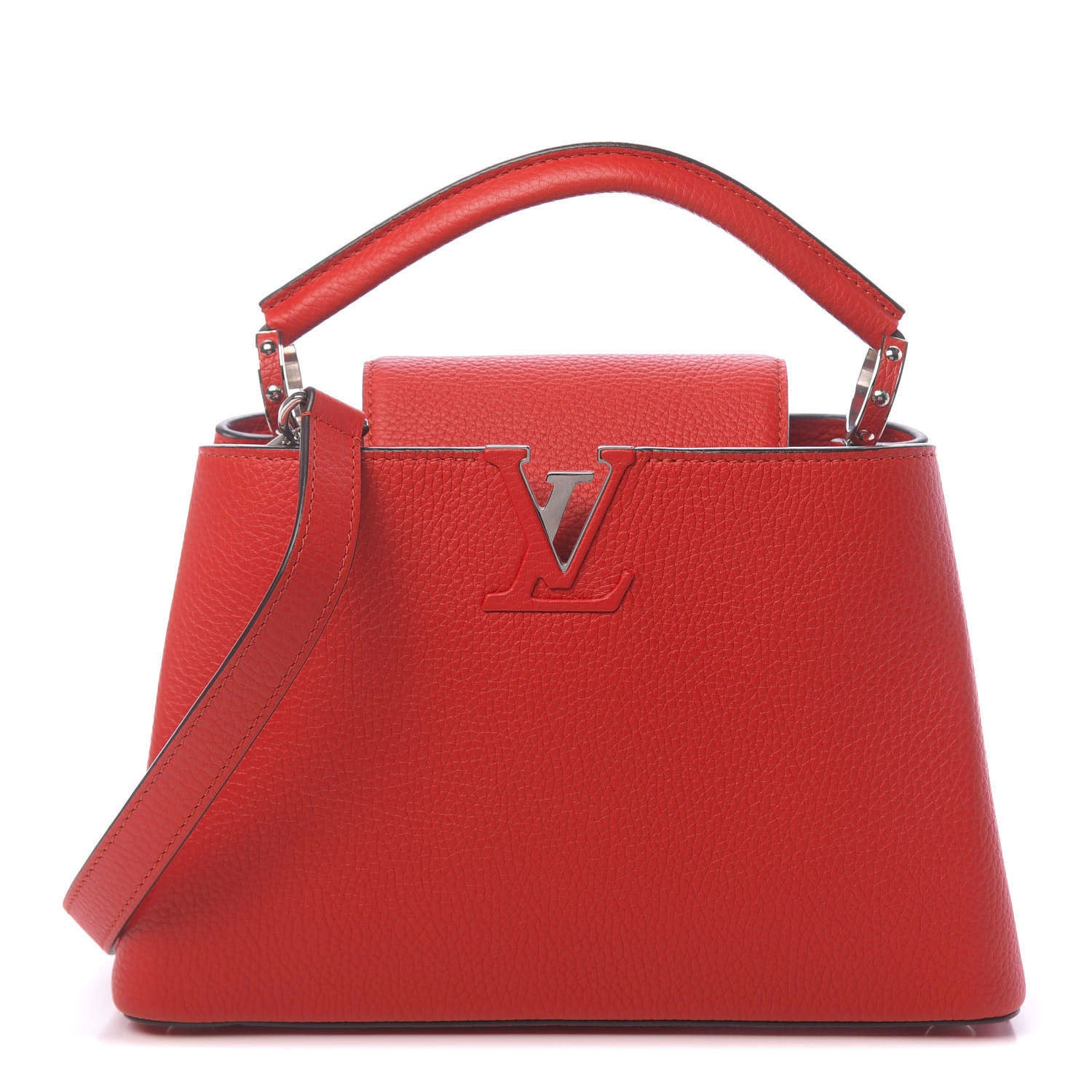 Louis Vuitton Taurillon Capucines BB Rubis 1 of 9