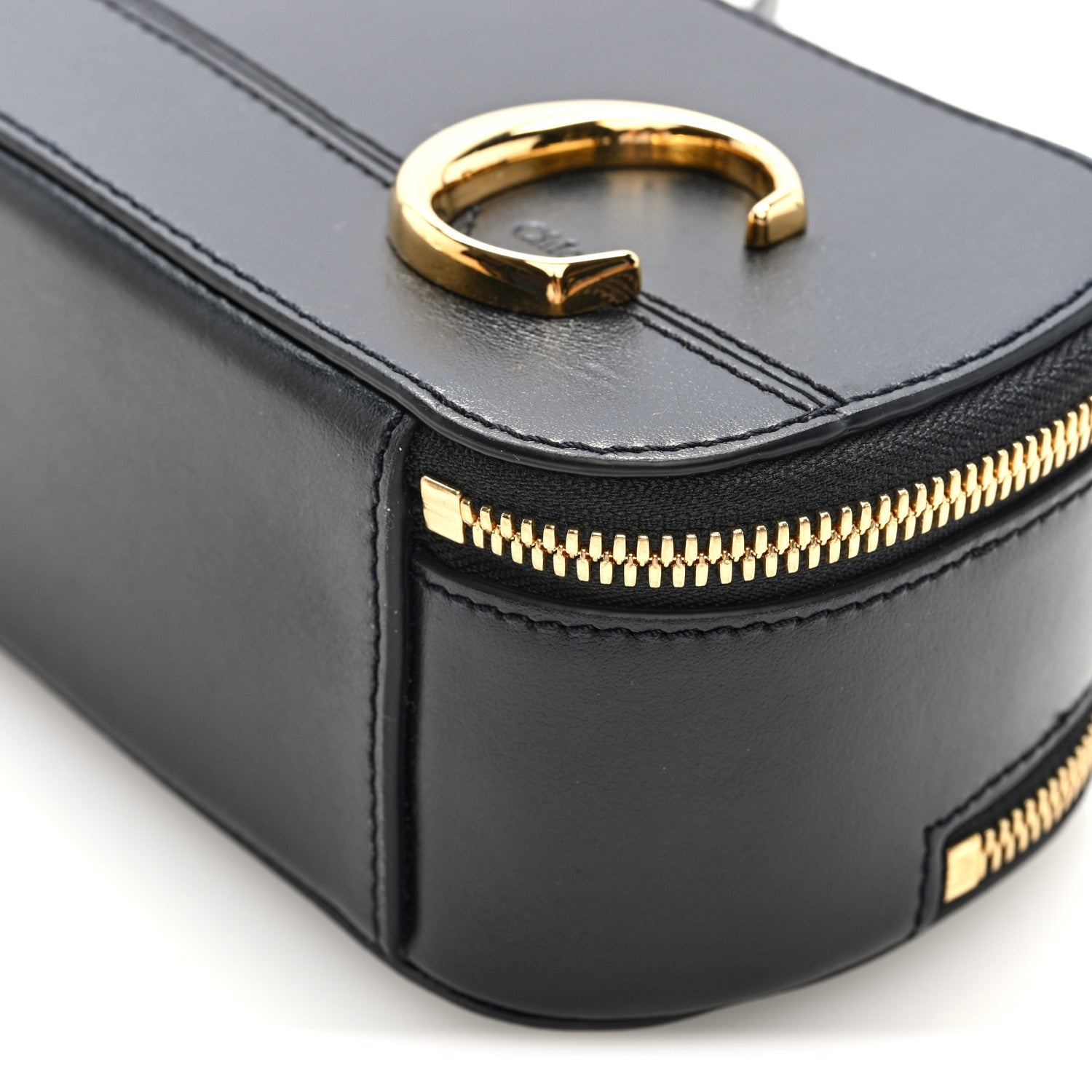 Chloe Shiny Calfskin Mini Vanity C Bag Black 10 of 10