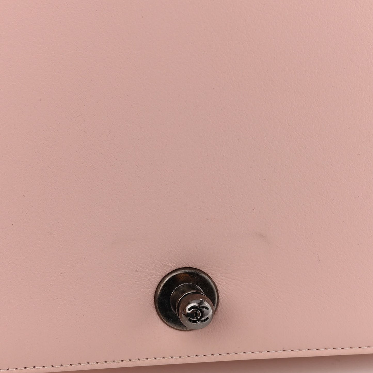 Calfskin Quilted New Medium Boy Flap Light Pink