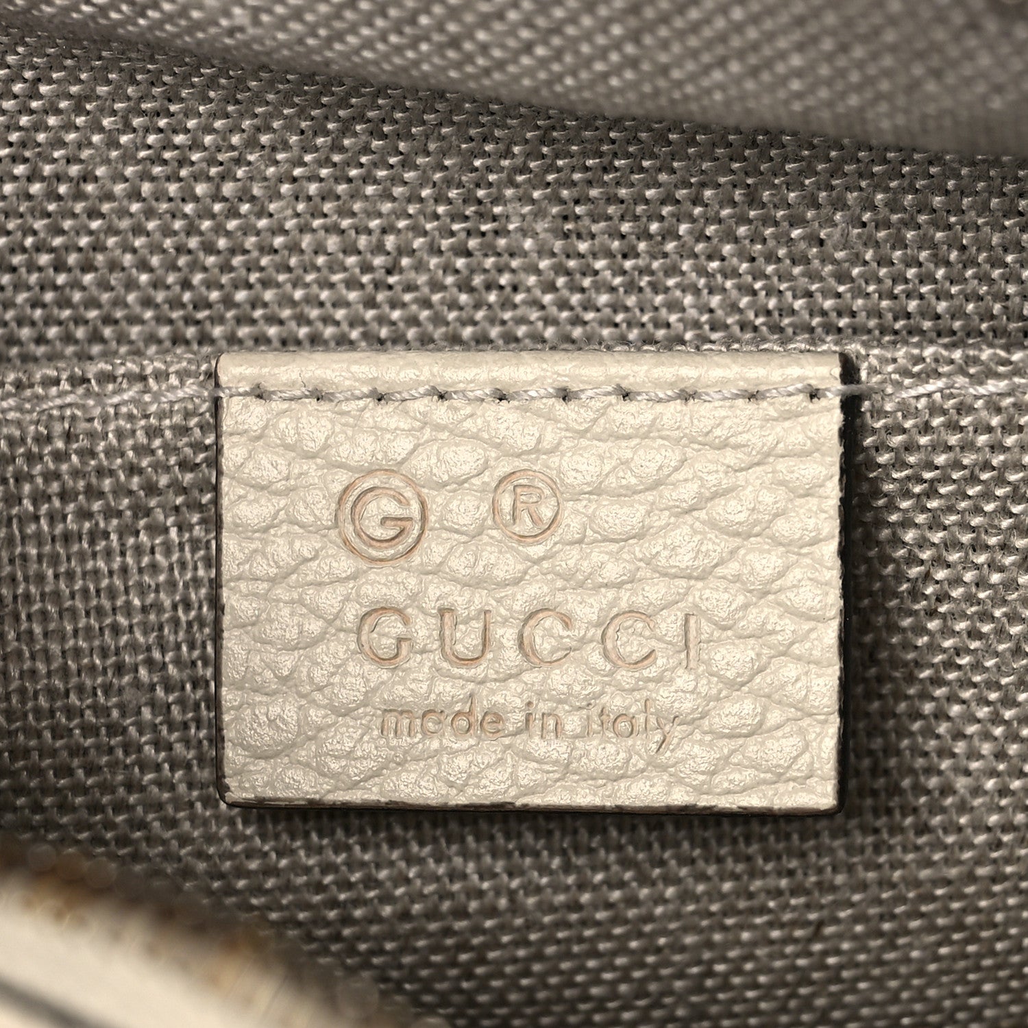 Gucci Monogram Dollar Calfskin Mini Bree Messenger Bag Beige Ebony Avoire 6 of 11