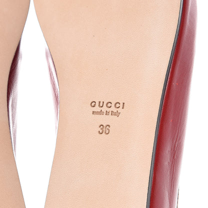 Gucci Malaga Kid Silk Hannelore Detachable Platform Slide 36 Hibiscus Red 14 of 16
