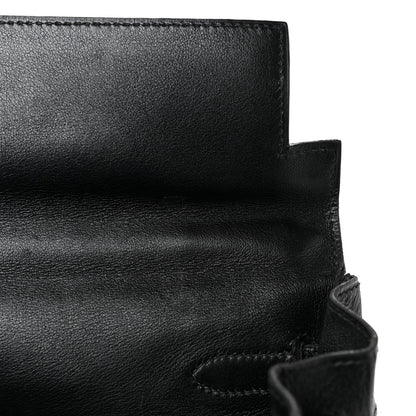 Hermes Evercalf Kelly Retourne 32 Black 9 of 13