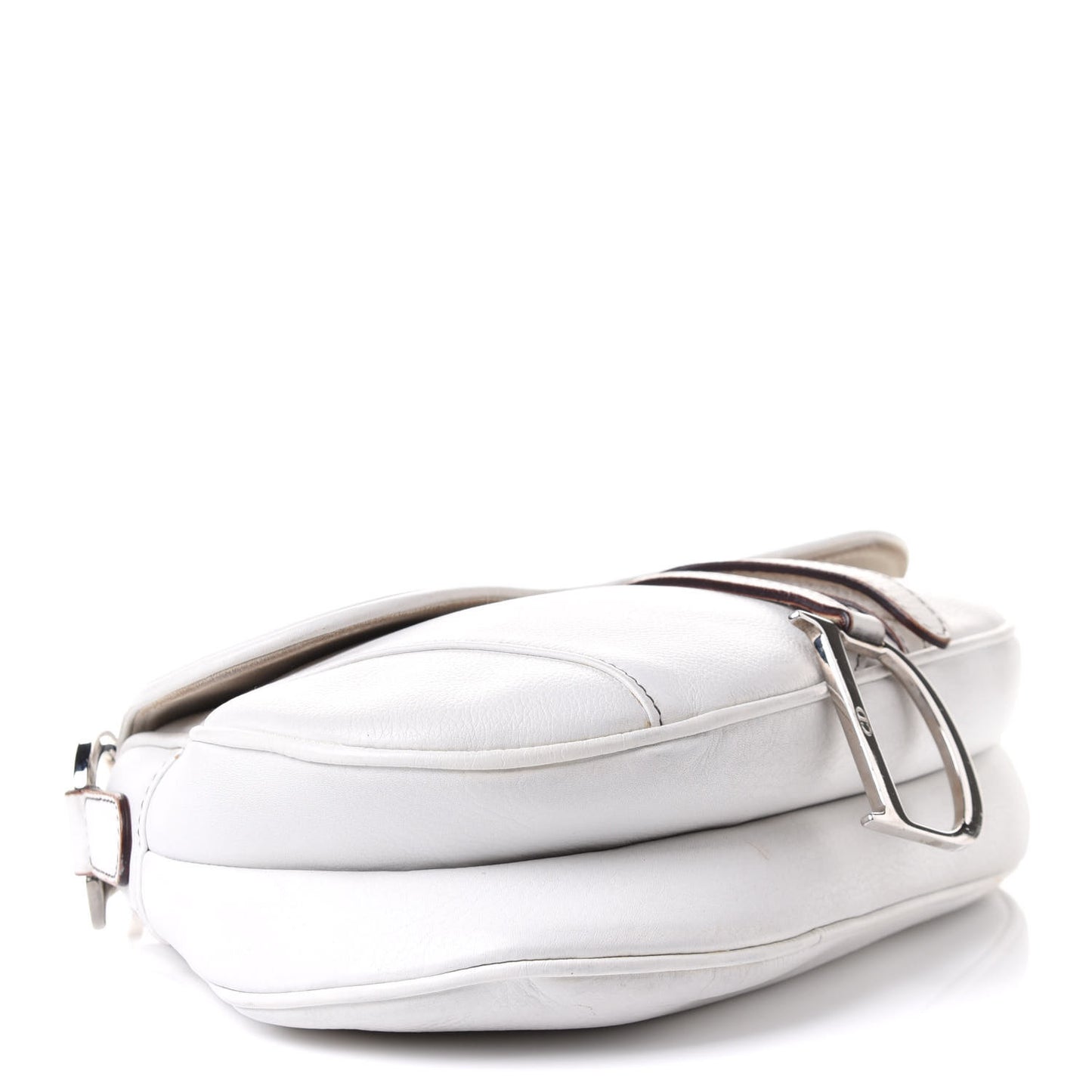 Calfskin Saddle Bag White